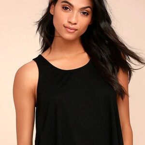 Black Sleeveless Top